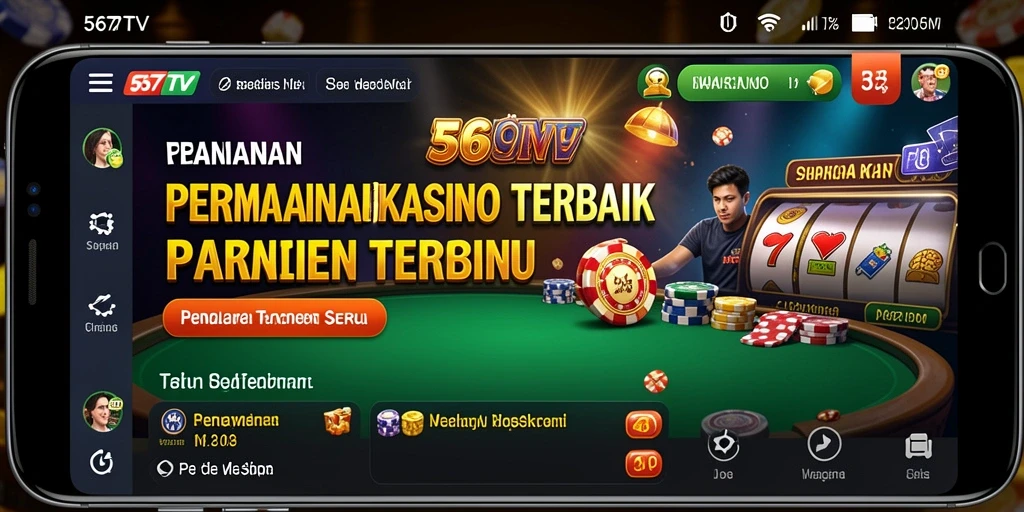 Screenshot 567TV menampilkan gameplay kasino yang menarik dan interaktif.