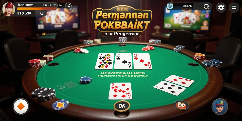Tampilan gameplay Poker yang menarik dalam 5ZK