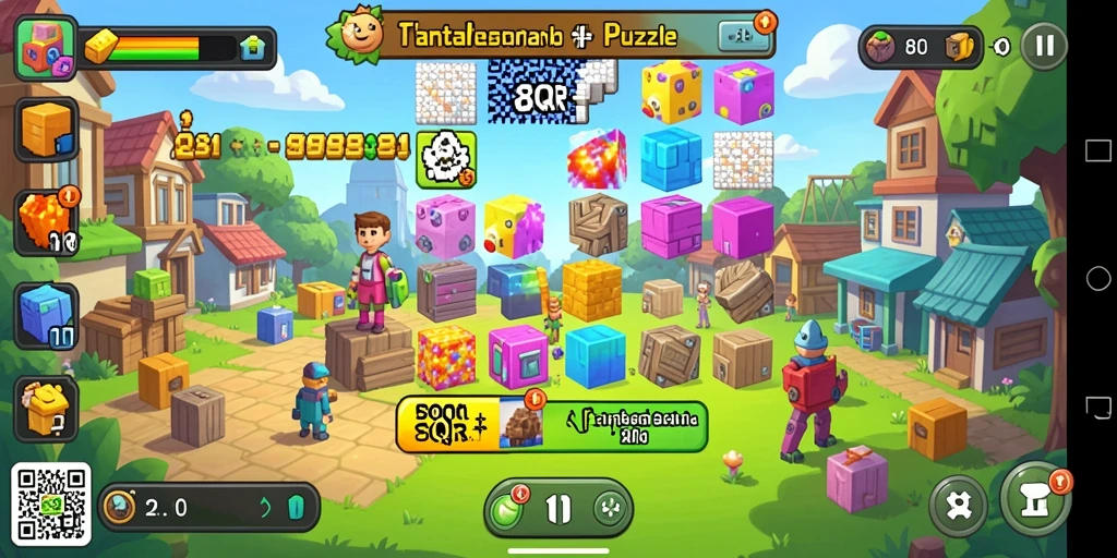 Tampilan gameplay 8QR yang penuh tantangan dan seru.