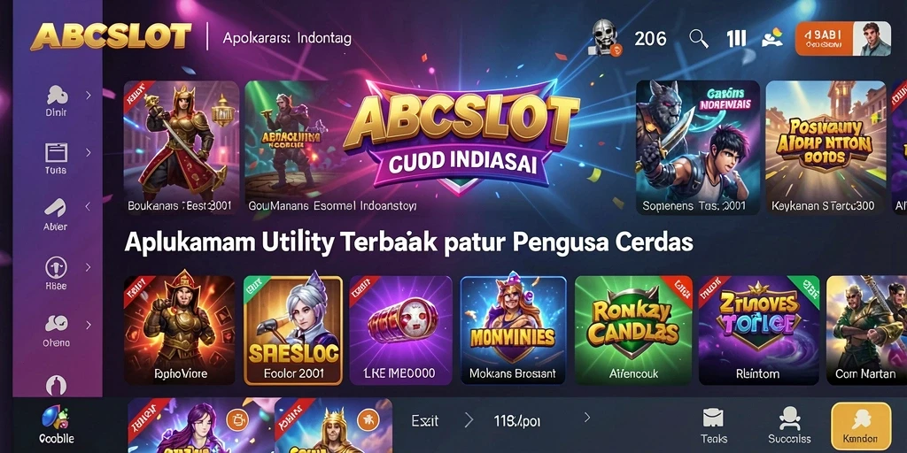 Tampilan antarmuka intuitif dari ABCSLOT yang memudahkan penggunaan.