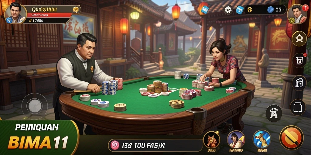 Tampilan menarik dari gameplay QiuQiu BIMA11
