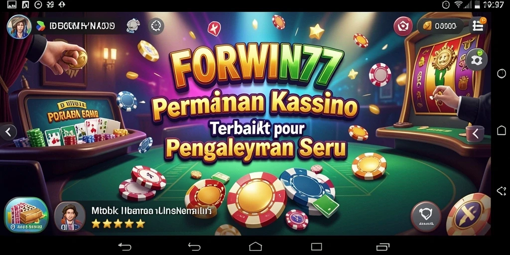 Tampilan seru gameplay Kasino di FORWIN77 yang menarik perhatian.