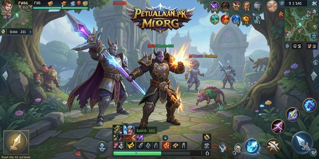 Tampilan gameplay FW66 yang seru dan penuh aksi dalam dunia MMORPG.