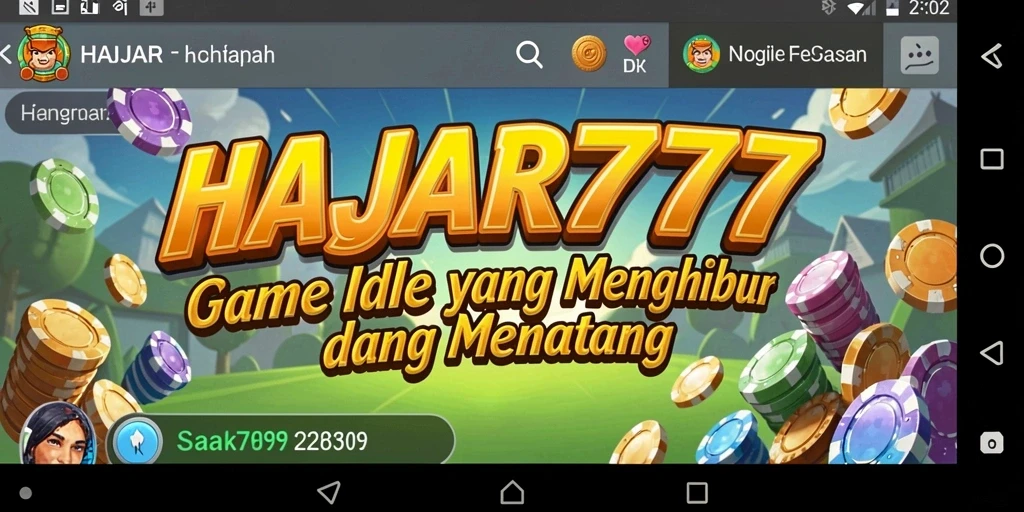 Gameplay menarik dari HAJAR777 yang menampilkan karakter dan pertempuran.