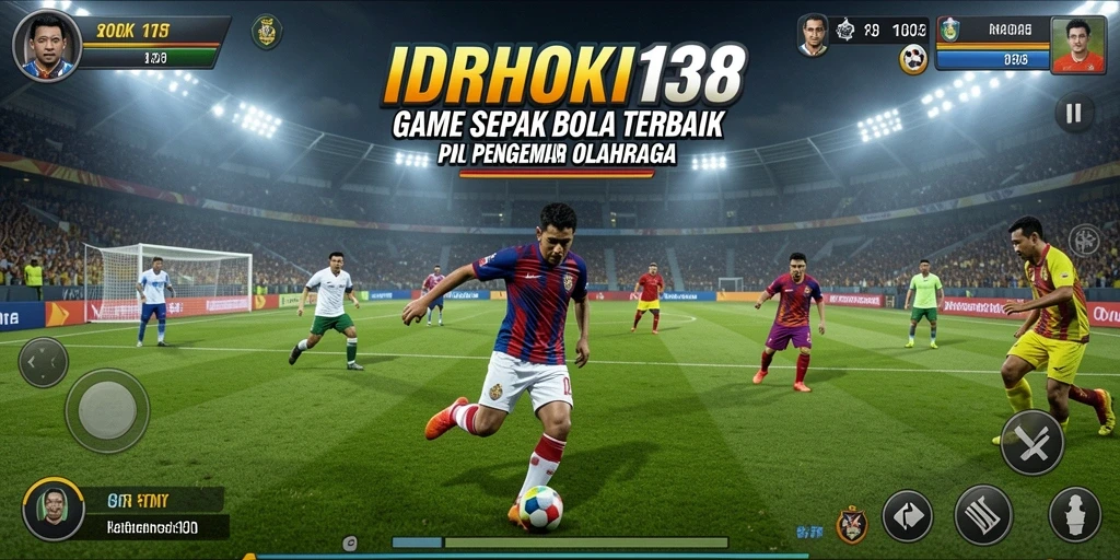 Tangkapan layar menunjukkan momen seru di lapangan sepak bola.