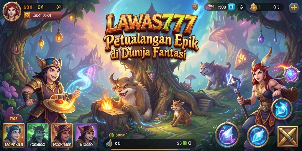 Tampilan permainan LAWAS777 yang menakjubkan dengan aksi RPG yang seru.