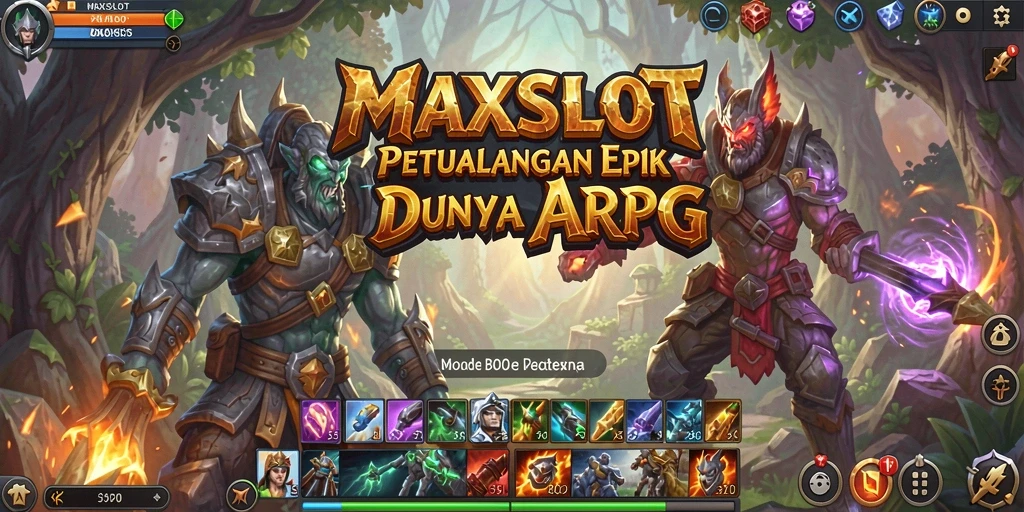 Gameplay seru dalam petualangan ARPG MAXSLOT.