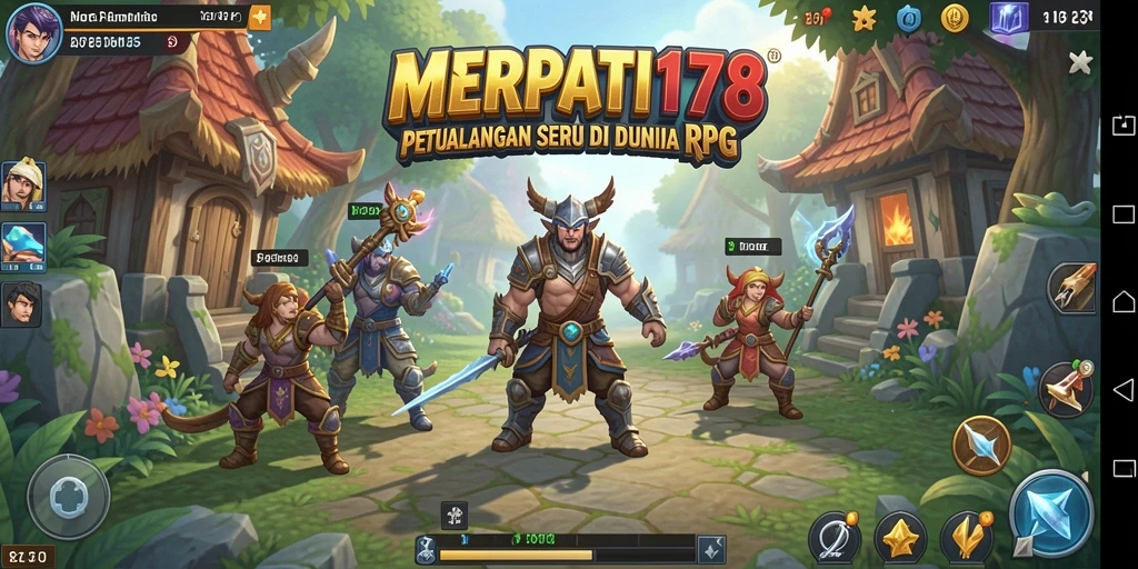 Screenshot gameplay MERPATI178 yang menampilkan pertempuran seru di dunia RPG.