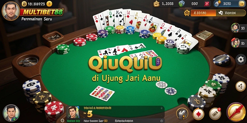 Tampilan gameplay QiuQiu yang seru dan menantang.