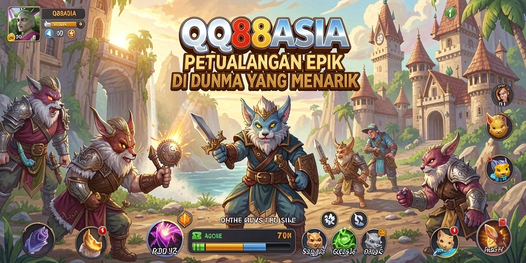 Tampilan gameplay QQ88ASIA yang menakjubkan dengan berbagai petualangan.