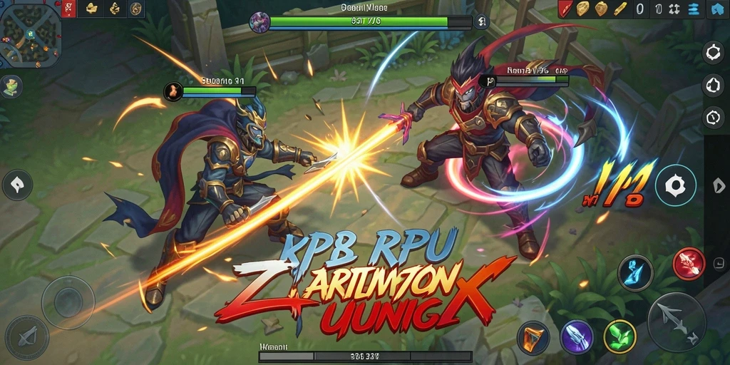 Tampilan gameplay RP8 yang intens dan penuh aksi.
