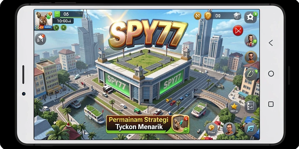Screenshot dari gameplay SPY77 menampilkan pengalaman Tycoon yang seru.