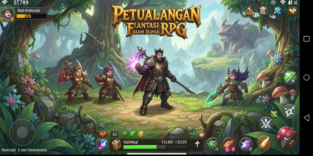 Tampilan gameplay ST789 yang menakjubkan dalam dunia RPG.