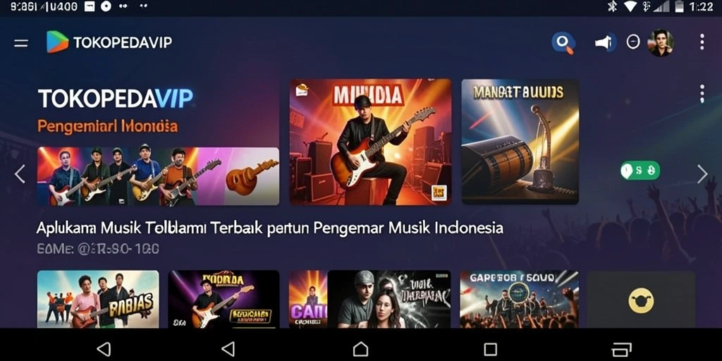 Screenshot gameplay TOKOPEDIAVIP yang menampilkan antarmuka aplikasi.
