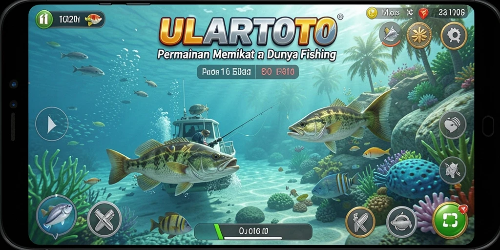 Tampilan gameplay ULARTOTO yang mendebarkan dalam dunia Fishing.