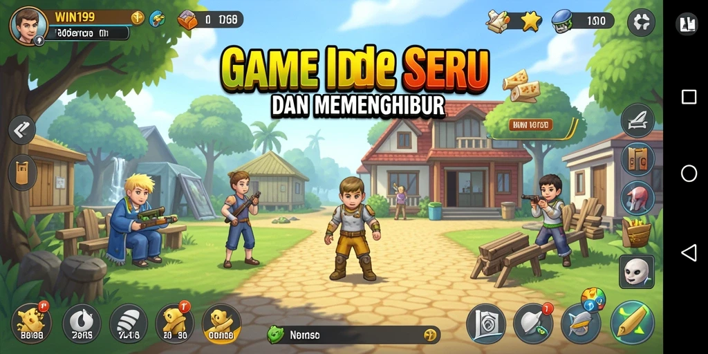 Tampilan menarik dari gameplay WIN199 dalam mode Idle.